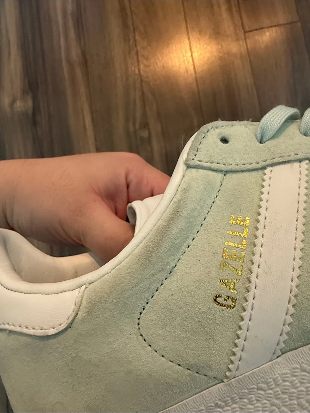 adidas Gazelle Men's Suede Sneakers in Mint Green